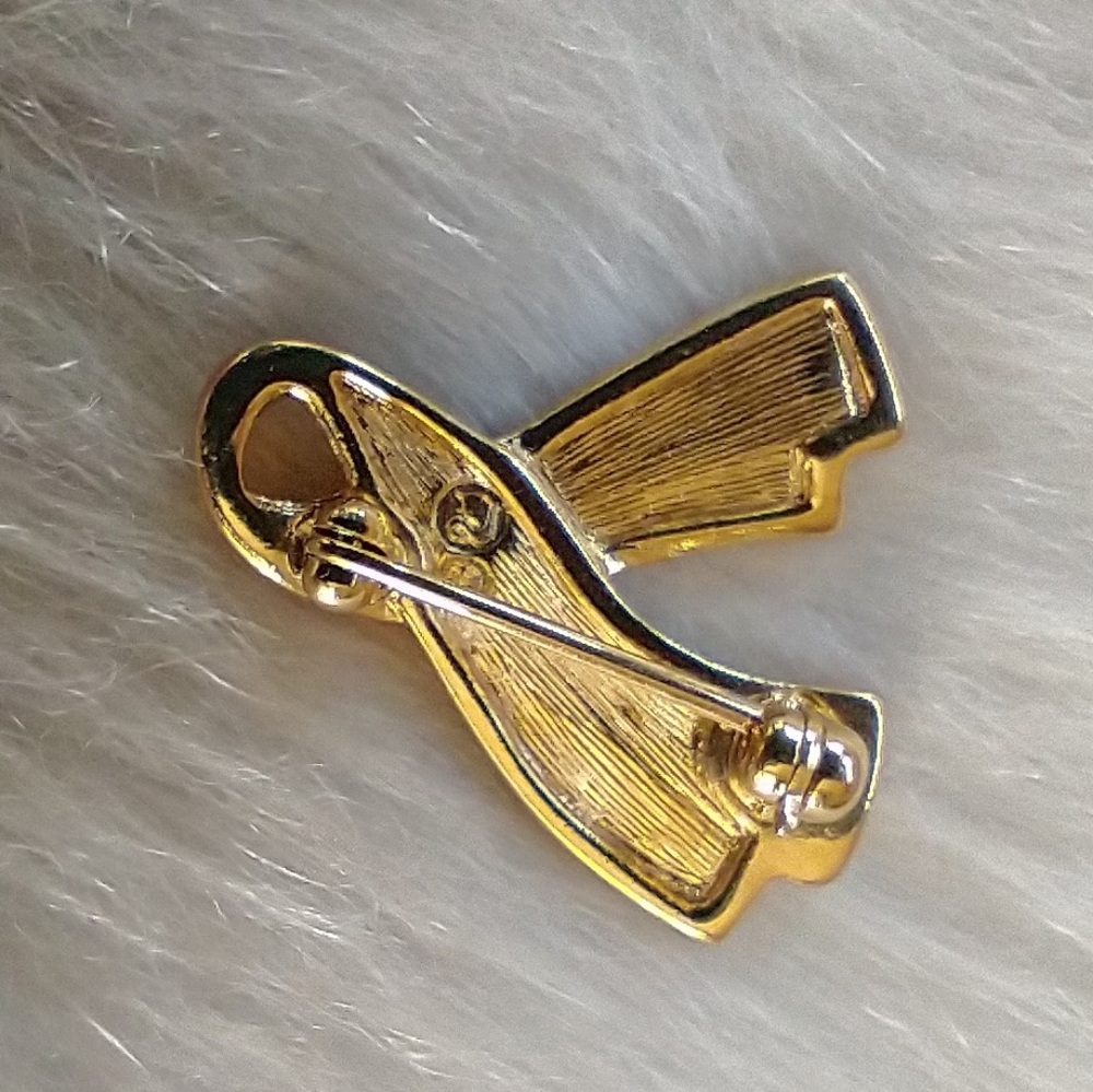Vtg Swarovski Gold Yellow Rhinestone Broche Pin Beautiful Jewelry Collection. - Picture 2 of 4